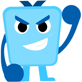 Competing Blu mascot